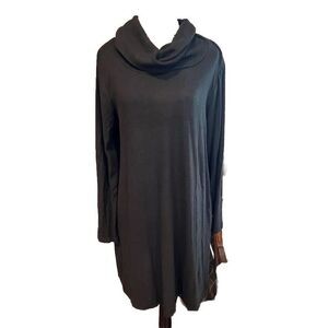 Black sweater‎ dress NWT cowl neck AB Studio Sz Large cashmere-like feel!! SOFT